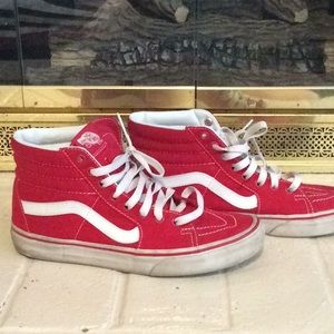 Red vans - good used condition
